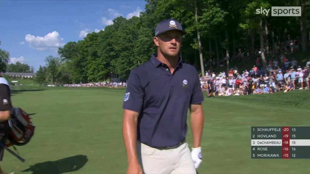 Luckiest bounce of the week? | Bryson makes birdie after clattering off trees