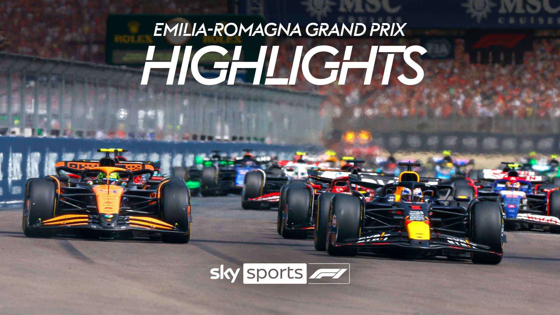 Verstappen beats Norris by 0.7secs in Imola | Race highights