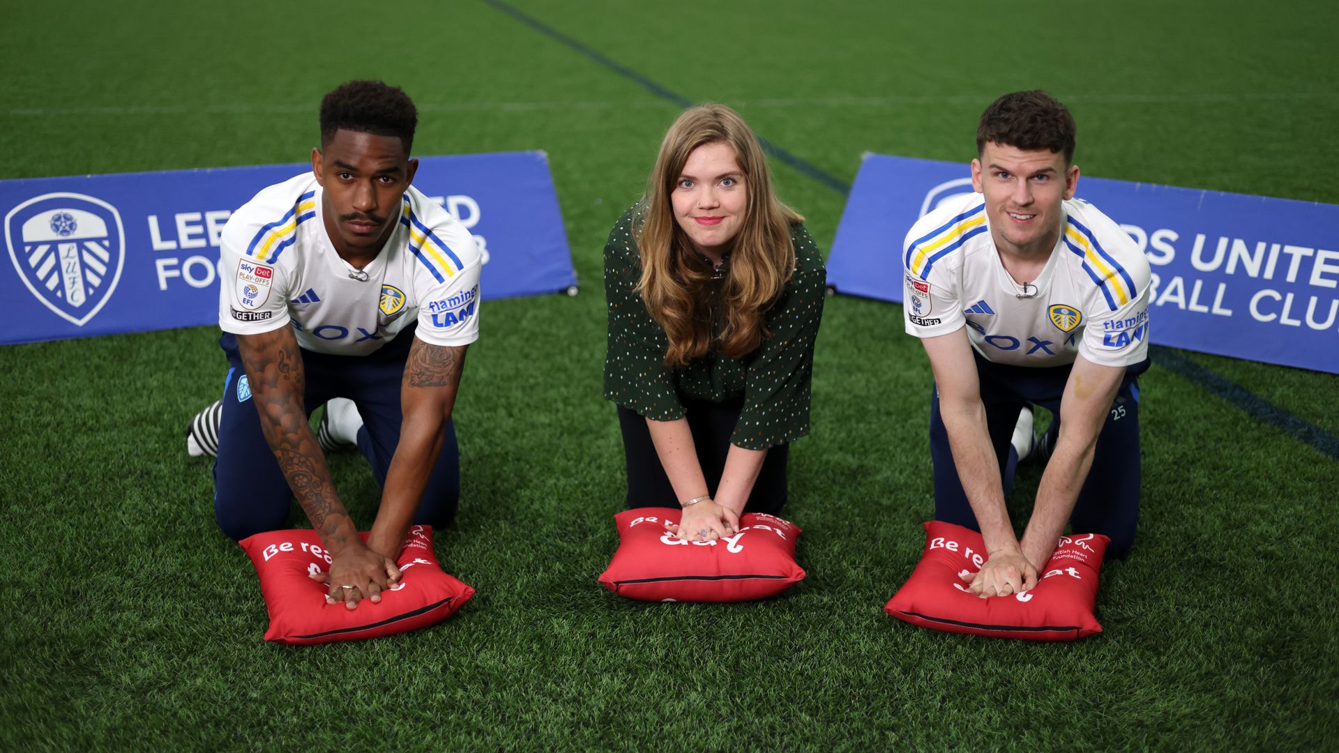 Play-off finalists Leeds and Southampton unite to urge fans to learn CPR