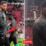 Rashford seen arguing with a fan at Old Trafford