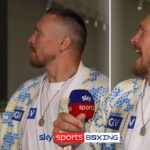 NEW FOOTAGE: Usyk’s animated reaction to John Fury fracas