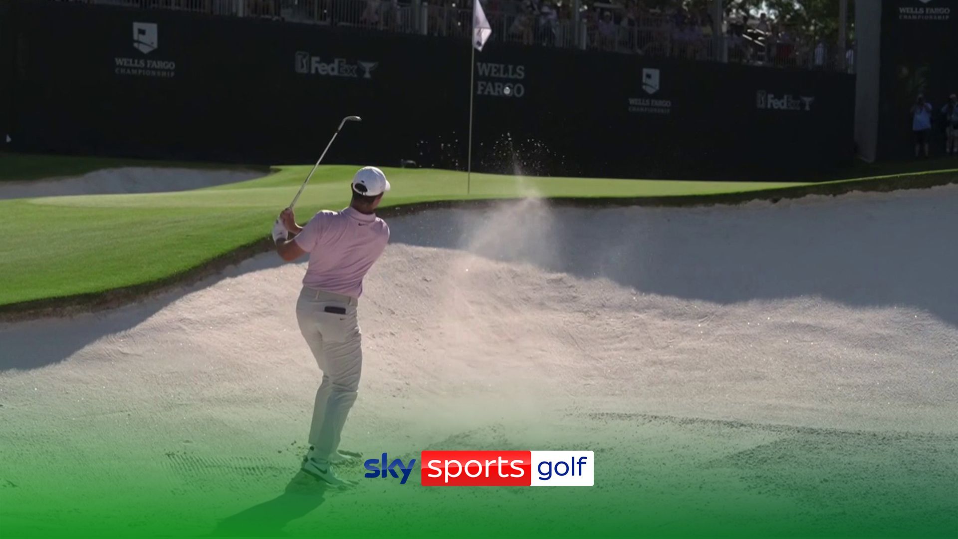 ‘Absolutely perfect’ | Rory eagles from bunker to extend lead