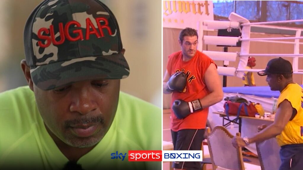 Fury’s trainer cries with emotion at AMAZING prediction about a young Tyson