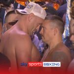 Fury shoves Usyk before expletive rant and weight blunder