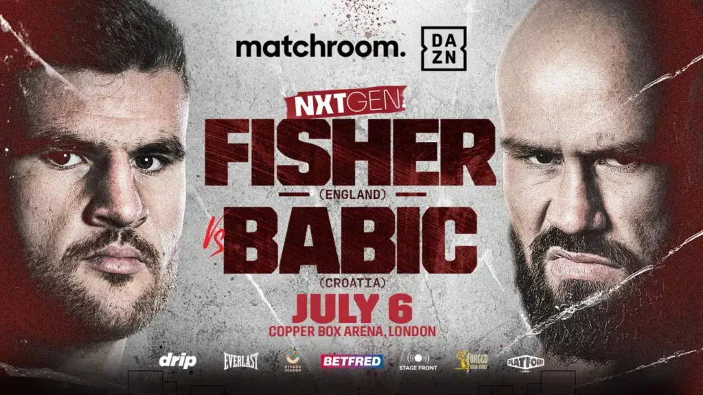 Fisher Vs. Babic Live on DAZN on July 6th at The Copper Box In London