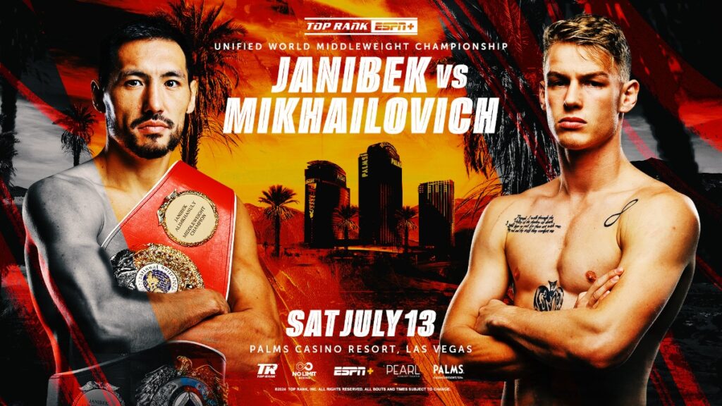 Janibek Alimkhanuly vs. Andrei Mikhailovich Headlines ESPN+ Card This Saturday