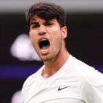 Alcaraz survives Tiafoe scare to win in five as Sinner sails through