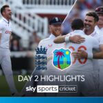 Day two highlights: Anderson takes two wickets as England dominate