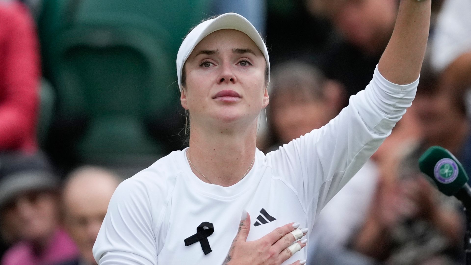 Ukrainian Svitolina in tears after Wimbledon win on ‘incredibly sad day’