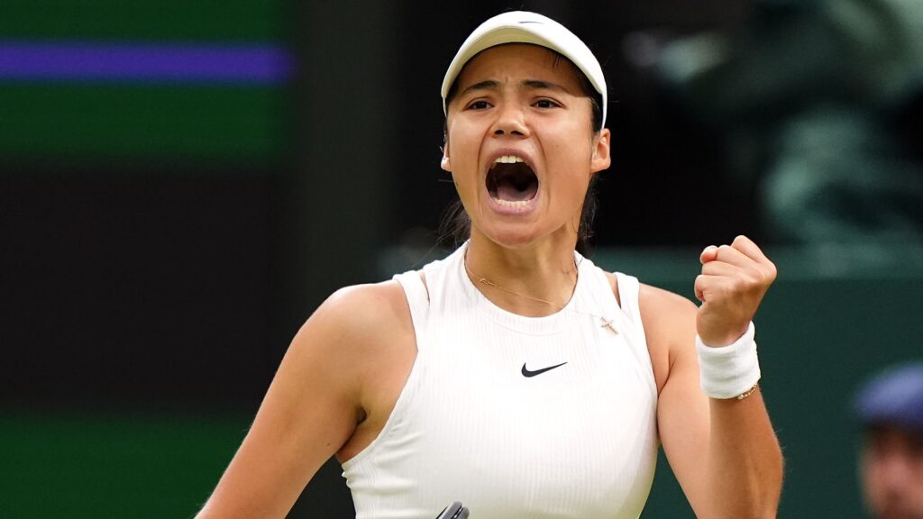 Raducanu rolls past Sakkari to make fourth round at Wimbledon