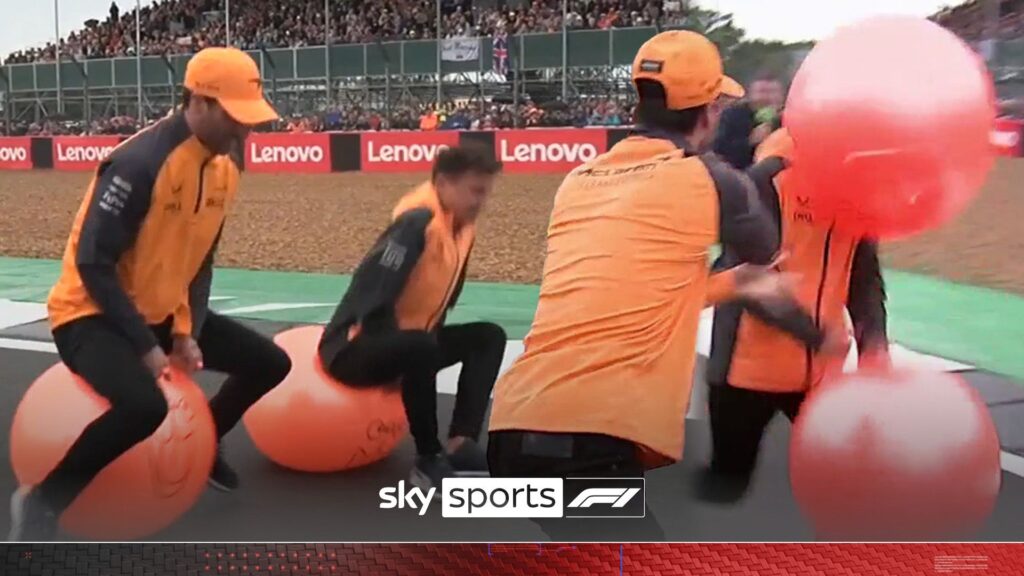 Silverstone Rewind | Ricciardo smashes Norris with space hopper!