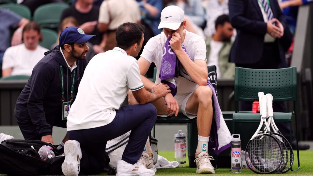 Sinner: I struggled with dizziness and illness on Centre Court