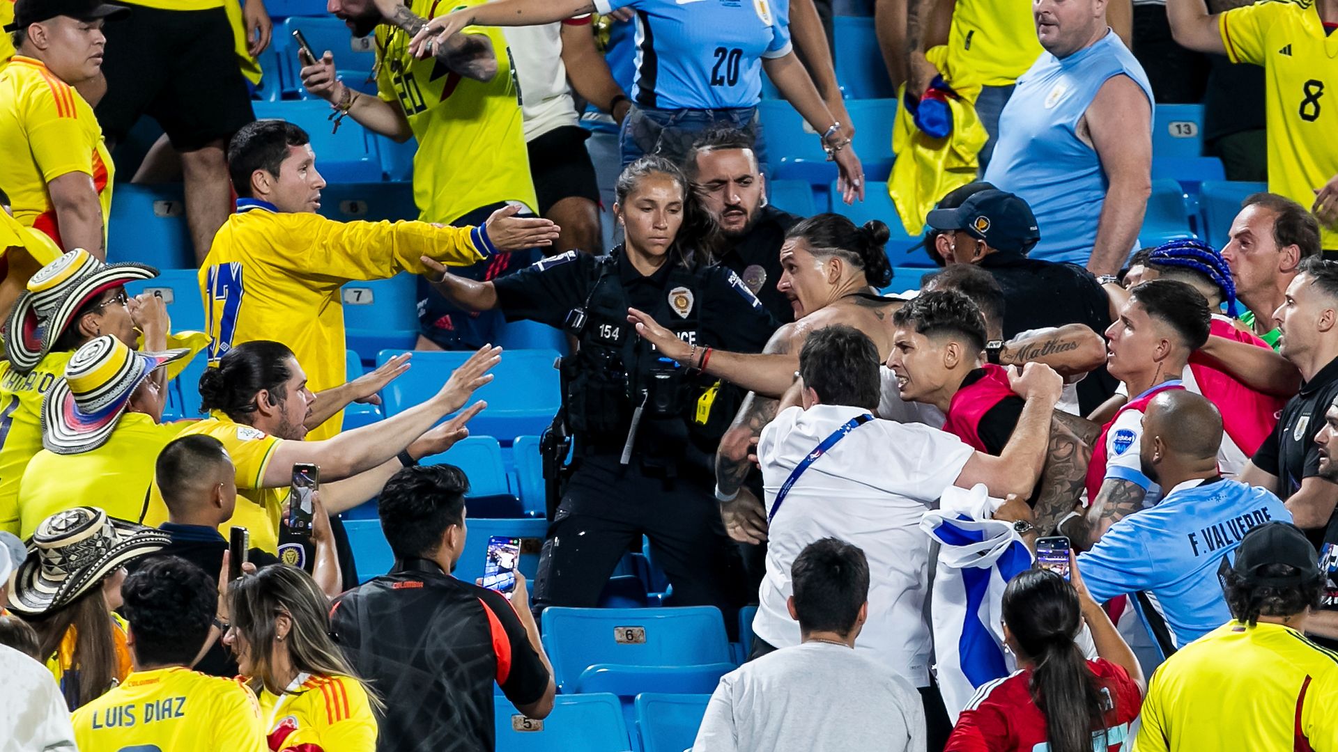 Nunez involved in brawl with fans after Uruguay’s Copa America loss