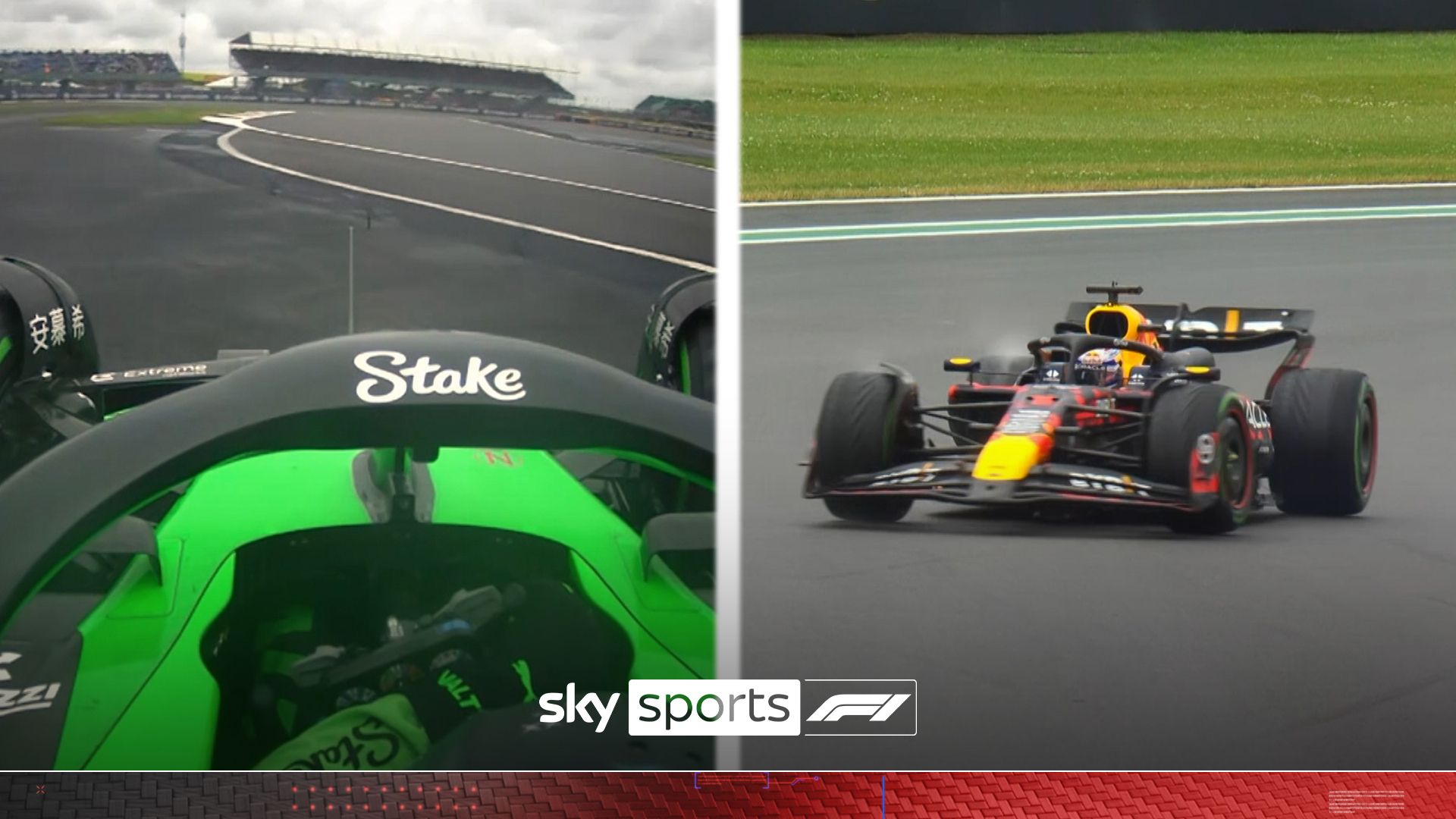 ‘Got no grip at all’ | Silverstone showers causes driver spin frenzy in P3!