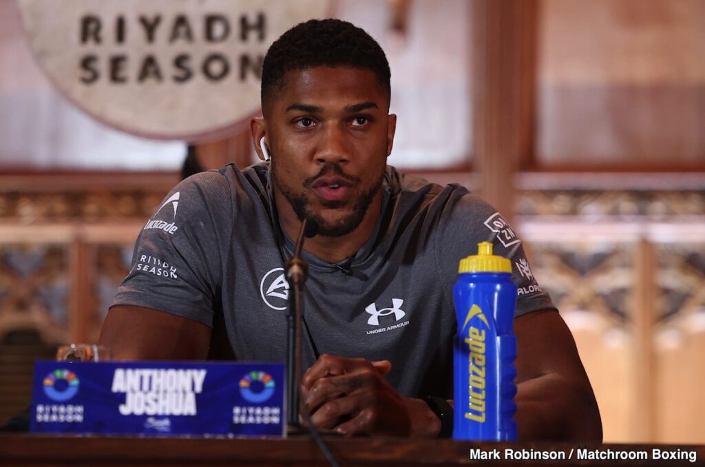 Anthony Joshua May Fight Fury Next, Not Dubois