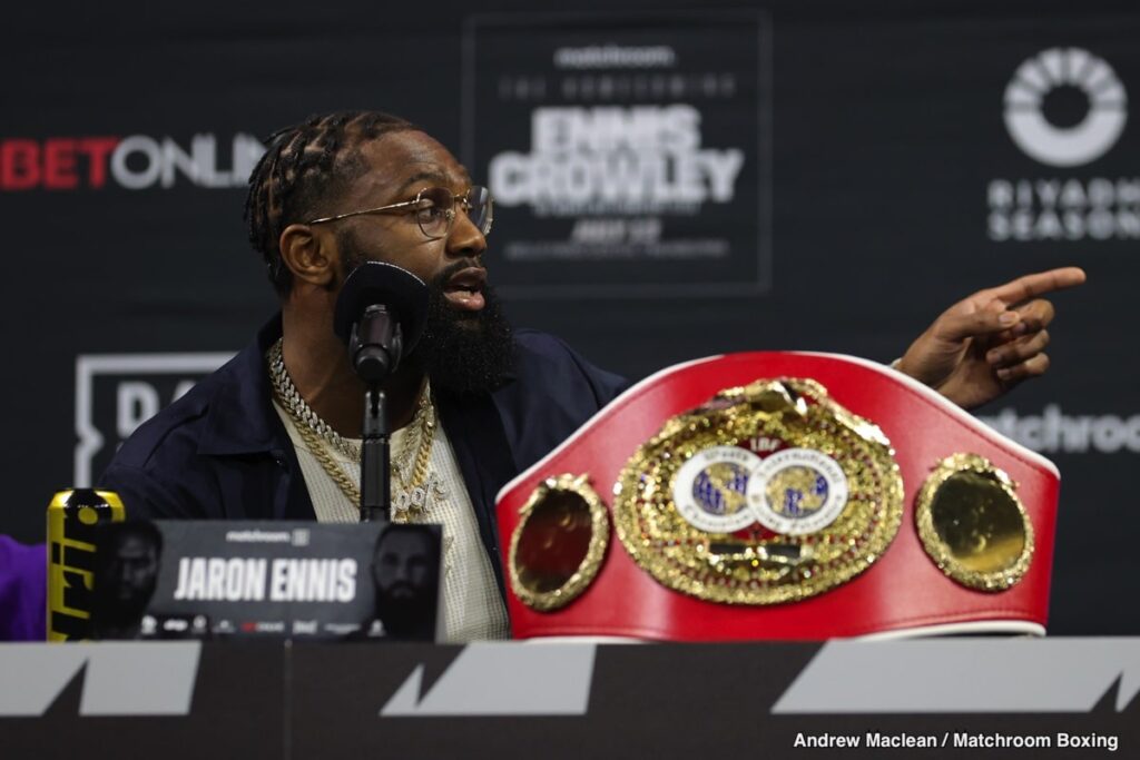 Jaron Ennis Must Keep His IBF Belt: Life Would Be Hard At 154