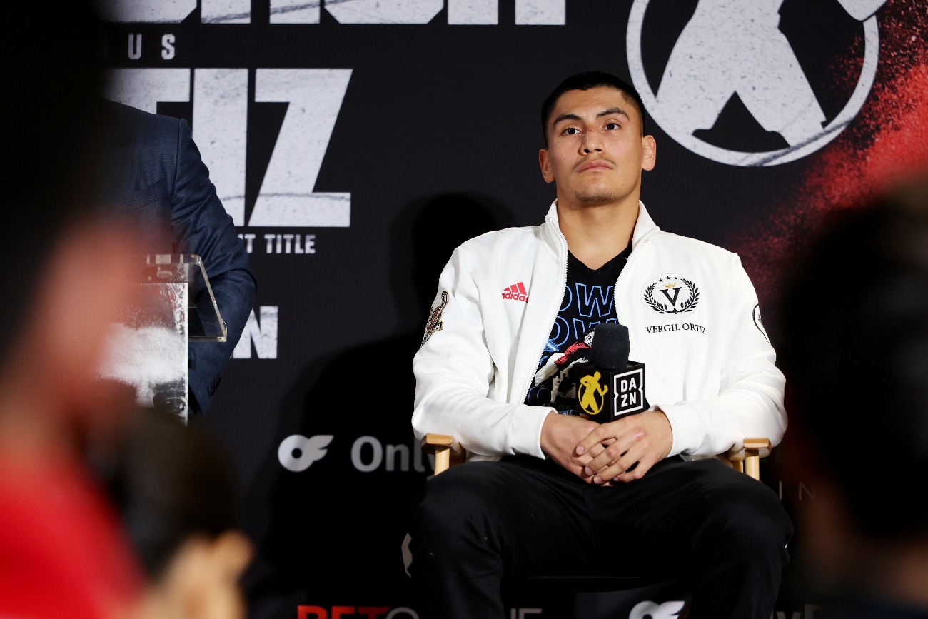 Vergil Ortiz Jr’s Manager Wants Spence or Thurman, Not Boots Ennis