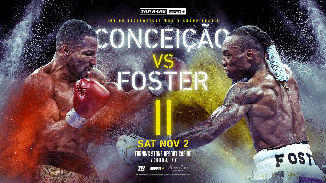 Foster Vows to Throw More In Conceicao Rematch