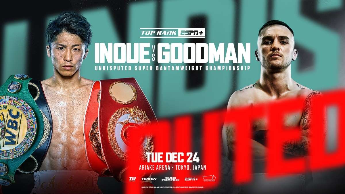 Official: Naoya Inoue Defends Against Sam Goodman on December 24th