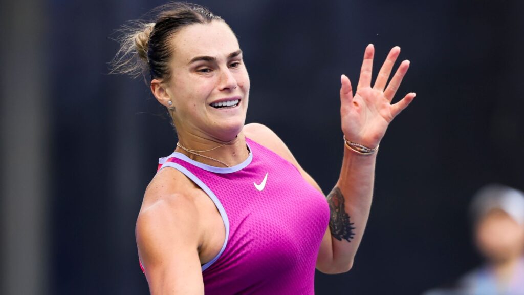 Sabalenka battles back from brink as Gauff sends down 21 double faults