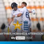 Pakistan vs England | First Test, Day Three, morning & afternoon highlights