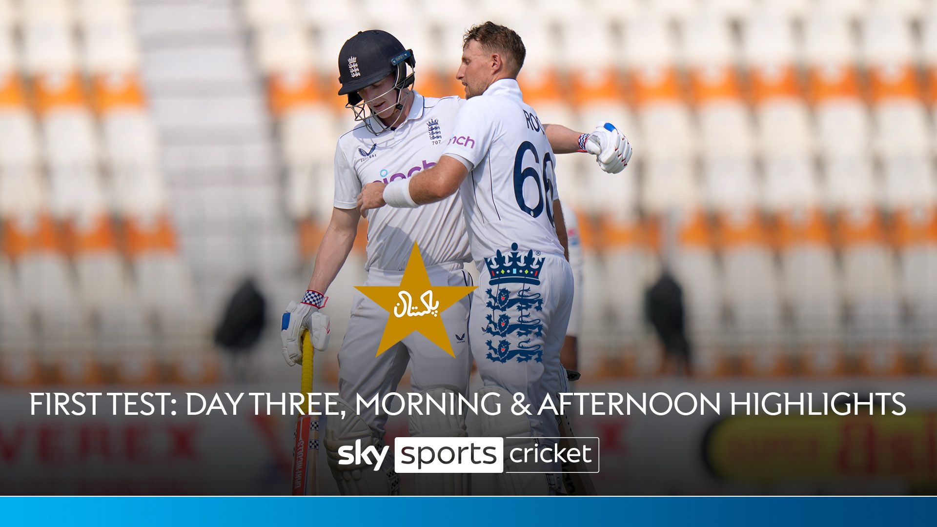 Pakistan vs England | First Test, Day Three, morning & afternoon highlights