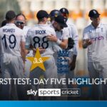 Pakistan vs England | First Test, Day Five highlights