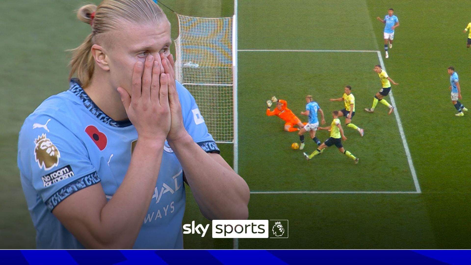 ‘The worst miss you’ll see in Haaland’s Man City career!’