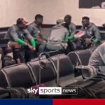 Incredible footage of Nigeria squad stuck in Libyan airport!