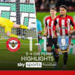 Brentford into last eight after shoot-out drama