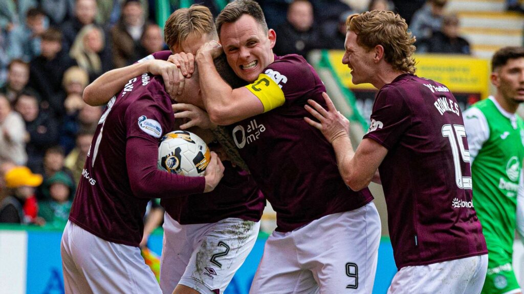 Hearts sub Wilson strikes late to earn scrappy draw with Hibs