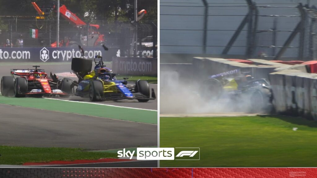 HUGE crash between Bearman and Albon after ‘misunderstanding’