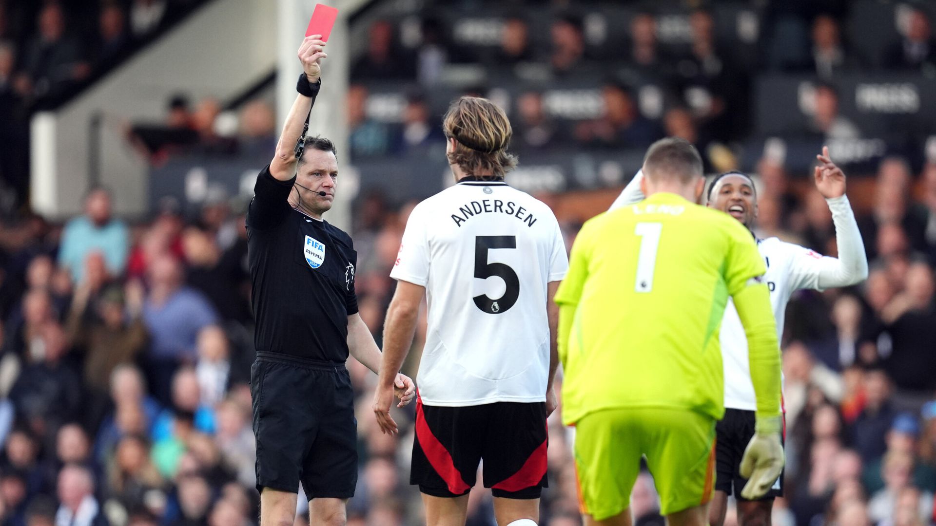 Missed penalty, red card and an own goal – Fulham implode in Villa win