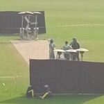 Rawalpindi image shows fans, heaters, windbreaks in use on third Test pitch