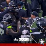 Seahawks TEAM-MATES have to be separated after late hit!