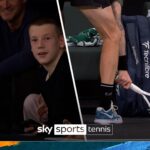 ‘My goodness!’ | Bublik smashes up racket and gives it to fan!