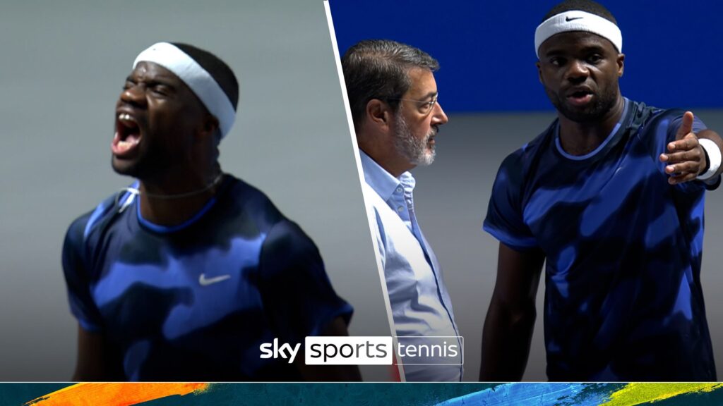 ‘He’s got to be careful there’ | Tiafoe loses his cool with umpire!