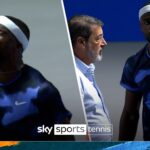 ‘He’s got to be careful there’ | Tiafoe loses his cool with umpire!