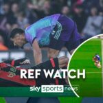 Why was Saliba shown red for last-player foul, but not Tosin?