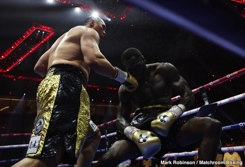 Deontay Wilder Claims He Fought with a Broken Arm in Recent Losses