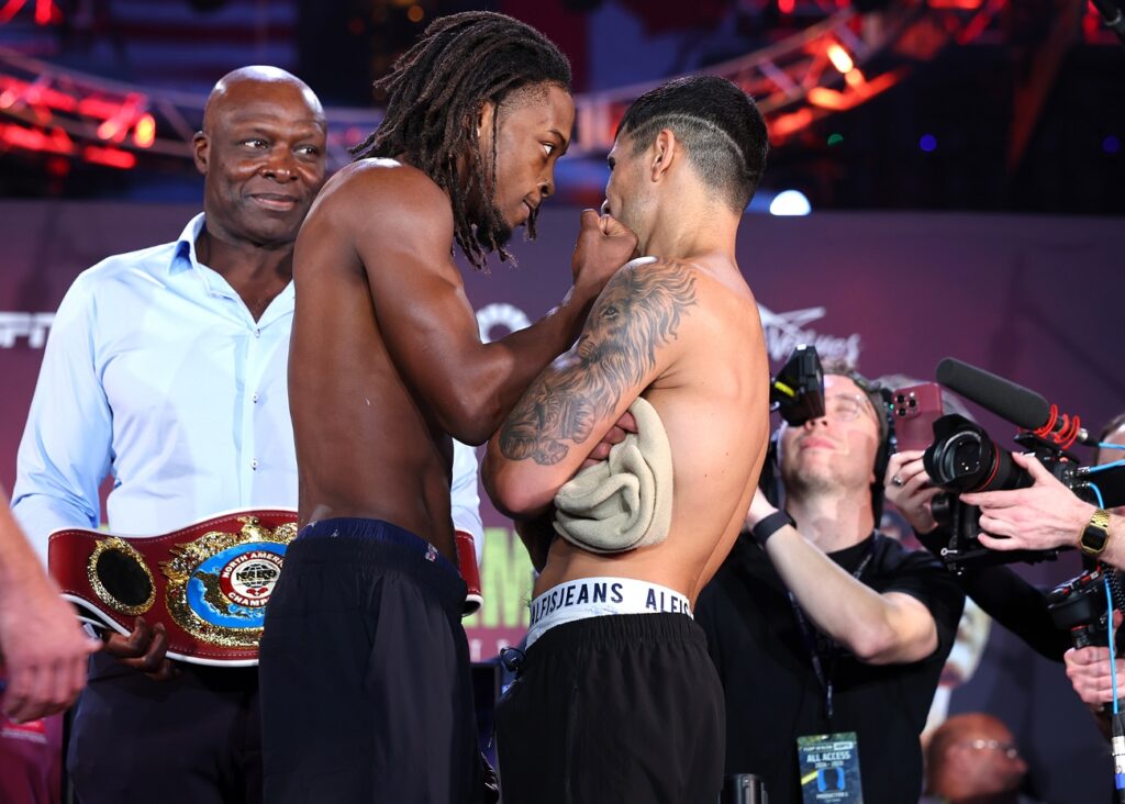 Keyshawn Davis 134.2 vs. Gustavo Lemos 141.4 – Weigh-in Results for Friday on ESPN+