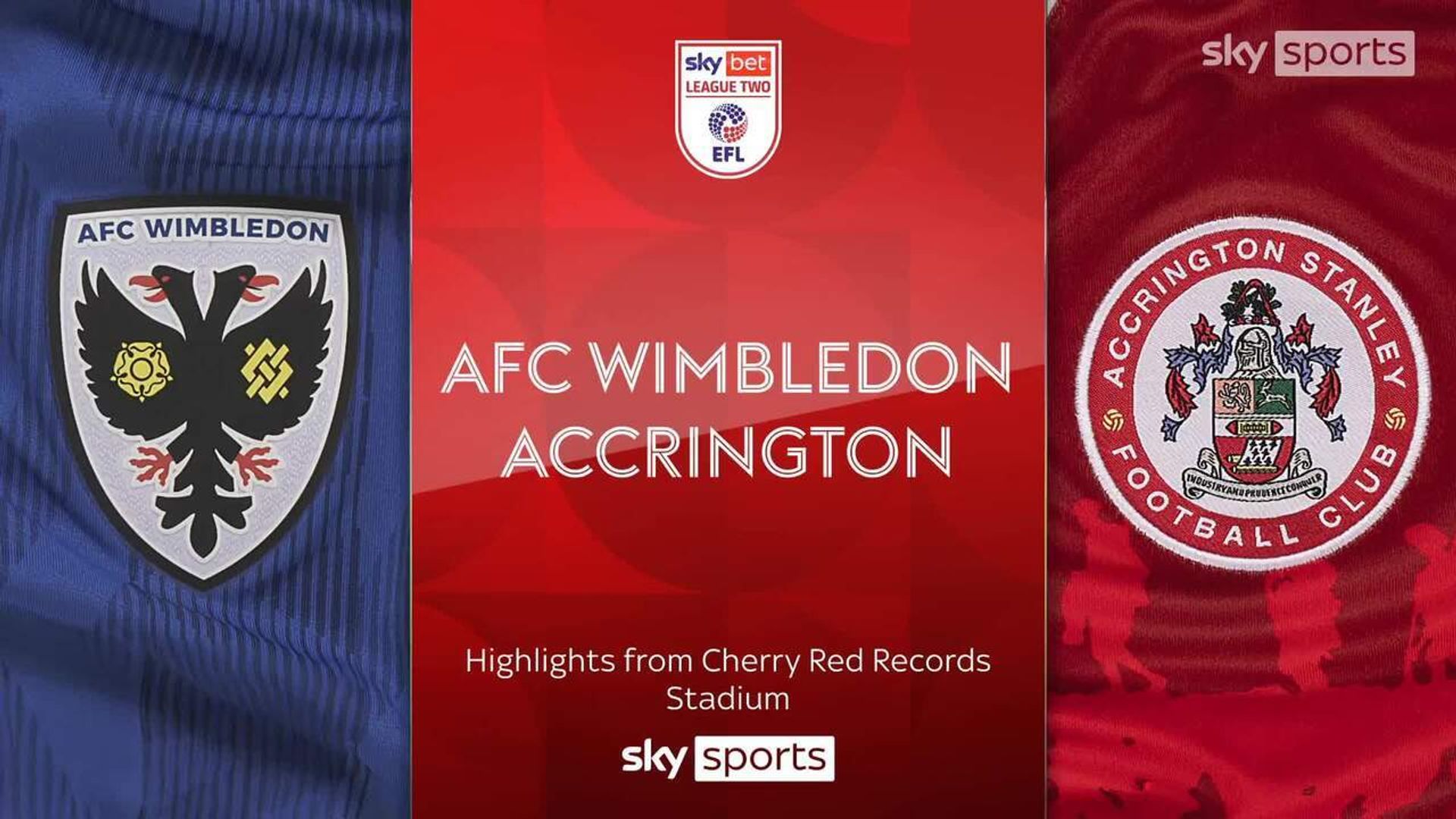 Screamer, volley and 97th-minute equaliser in Wimbledon vs Accrington Stanley!