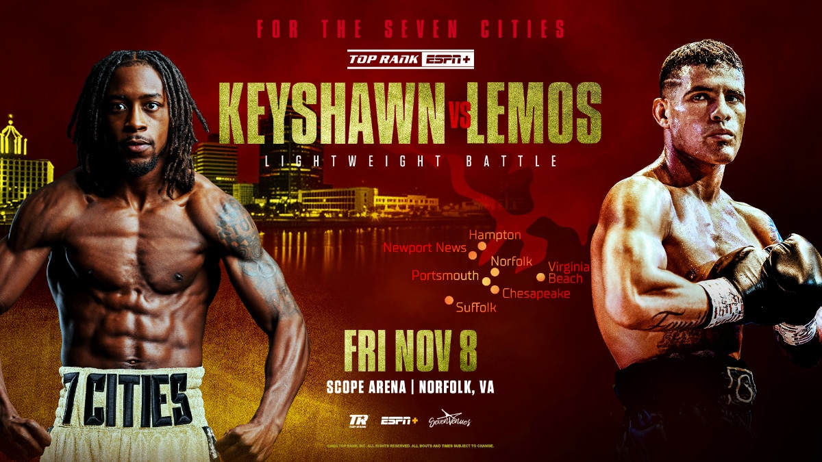 Keyshawn Davis vs. Gustavo Lemos This Friday, November 8th on ESPN+