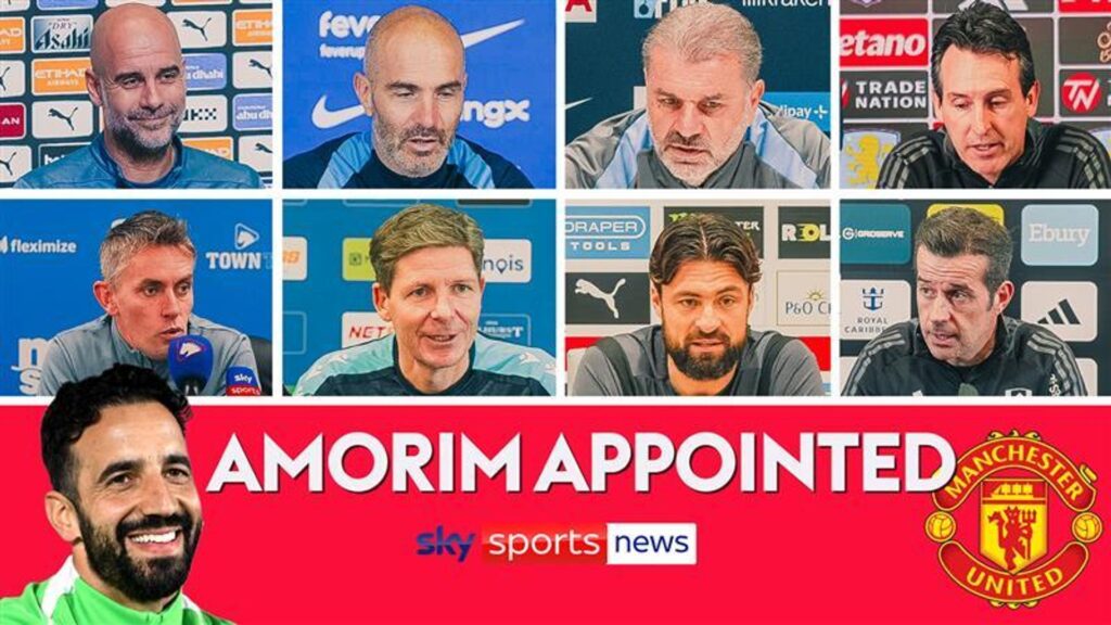 ‘I know something about him!’ | PL managers have their say on Amorim