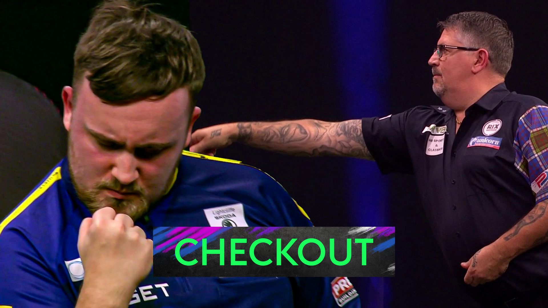 ‘Anything you can do, Gary!’ Littler hits 124 checkout MOMENTS after Anderson