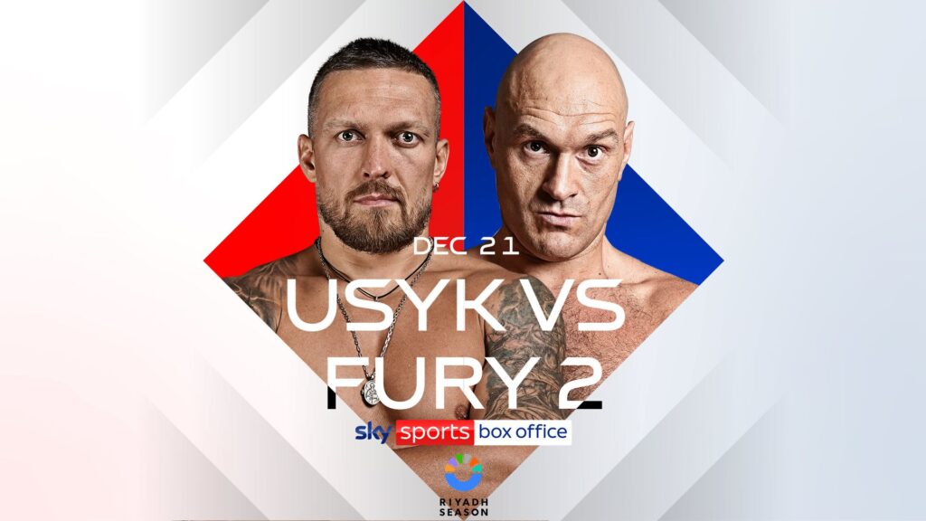 Usyk vs Fury rematch to be live on Sky Sports Box Office