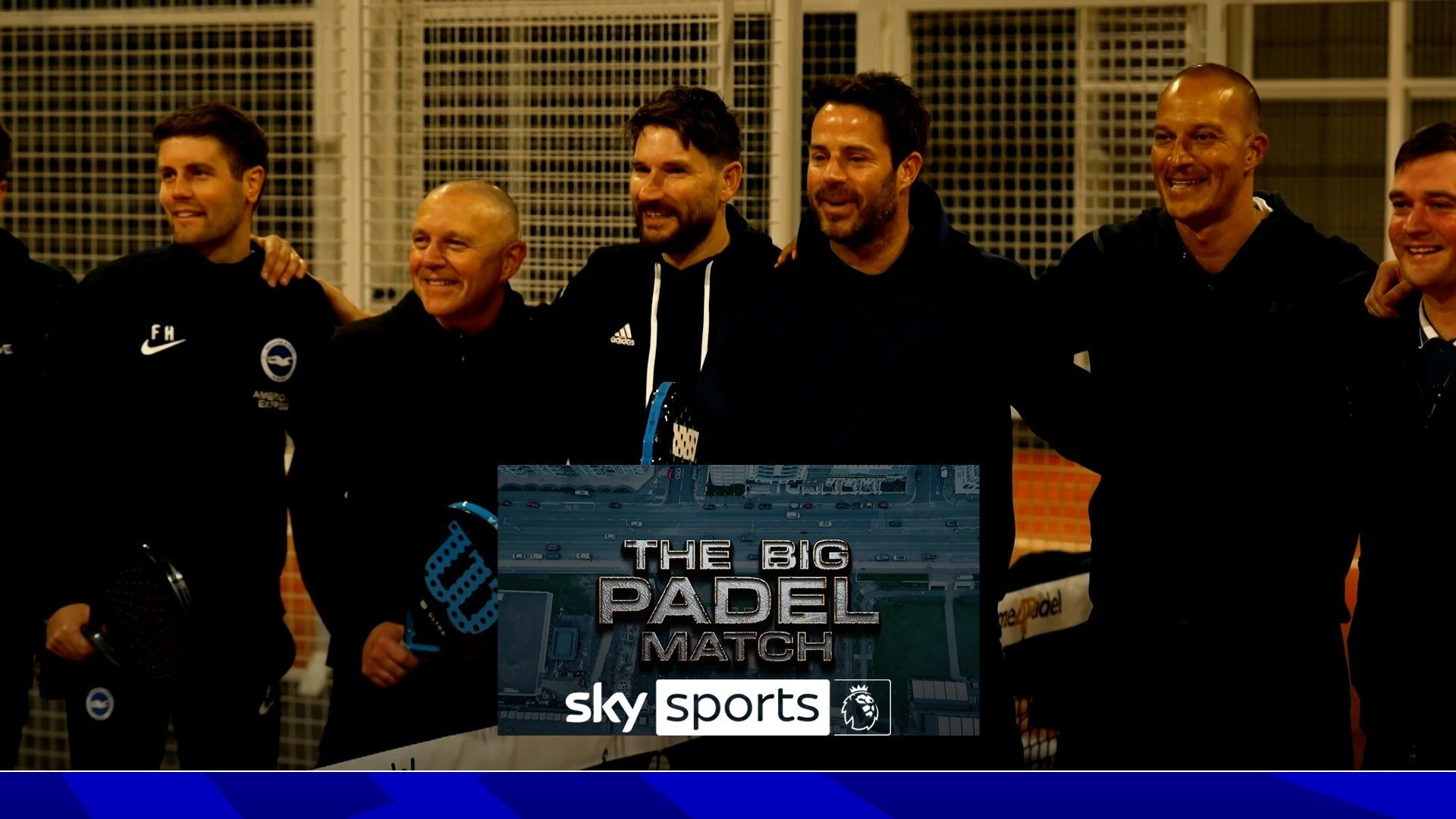 Who won when Redknapp and Zamora took on Brighton pair at padel?