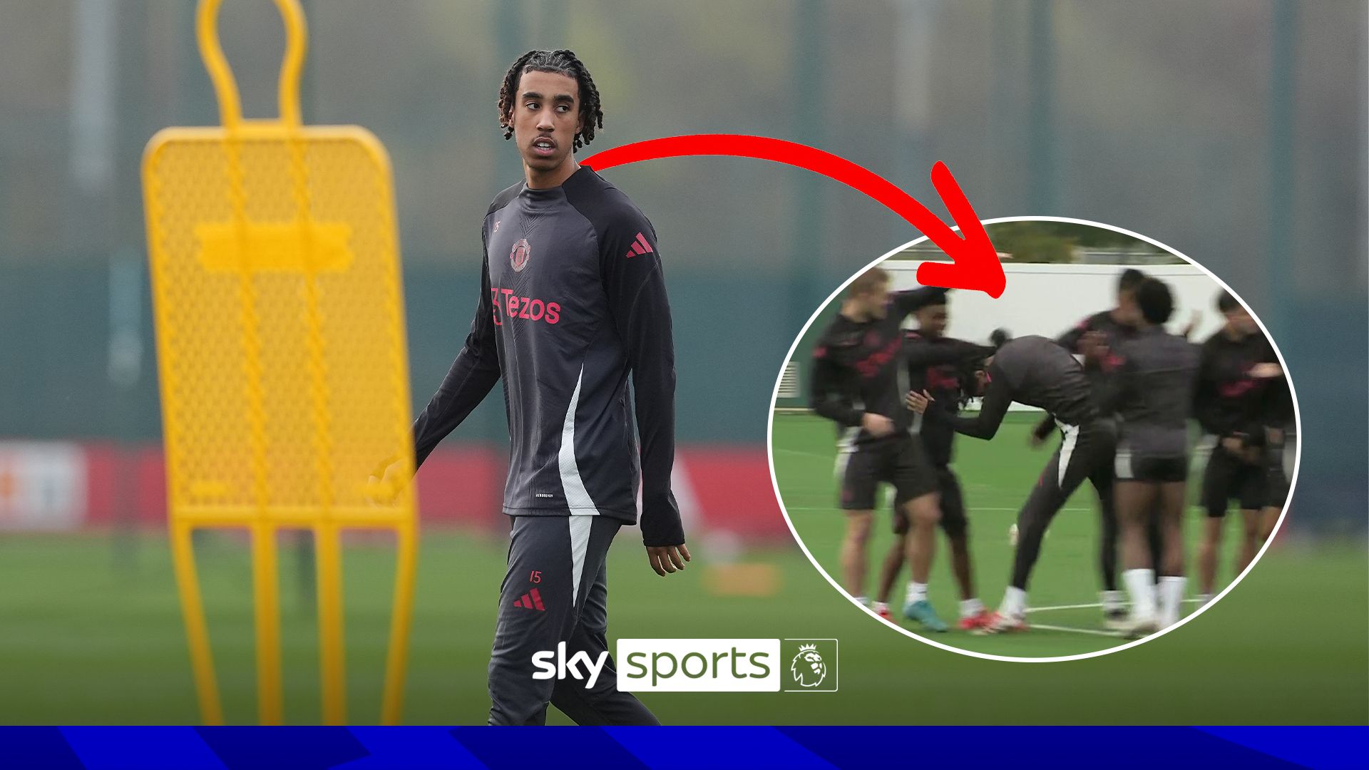 He’s back! Yoro given interesting return to Man Utd training!