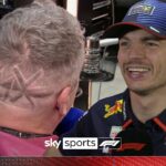 Sky reporter gets Verstappen tribute SHAVED into head – to Max’s delight!