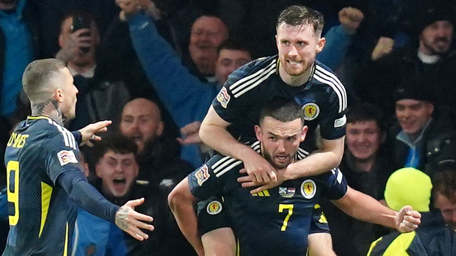 Super sub McGinn secures Scotland’s first Nations League win